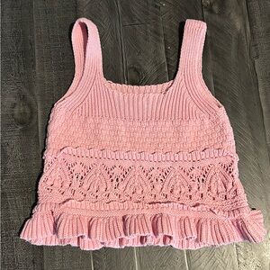 Entro Pink Sweater Tank